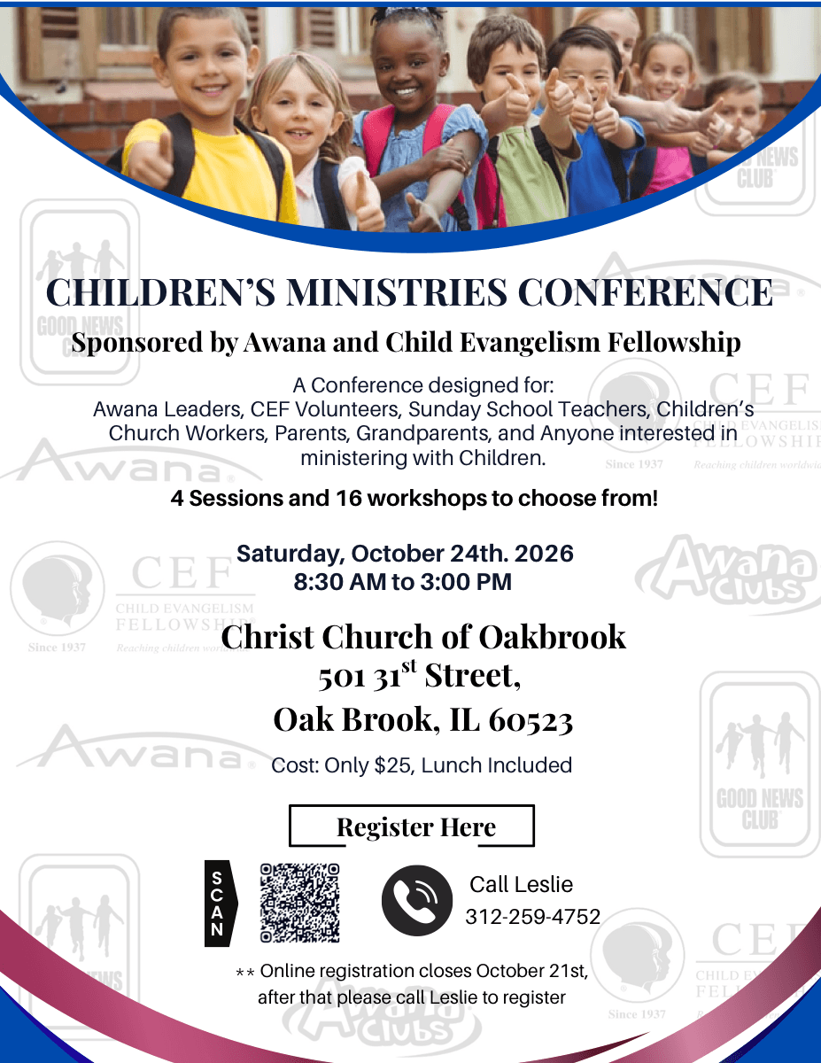 Children's Ministries Conference Poster